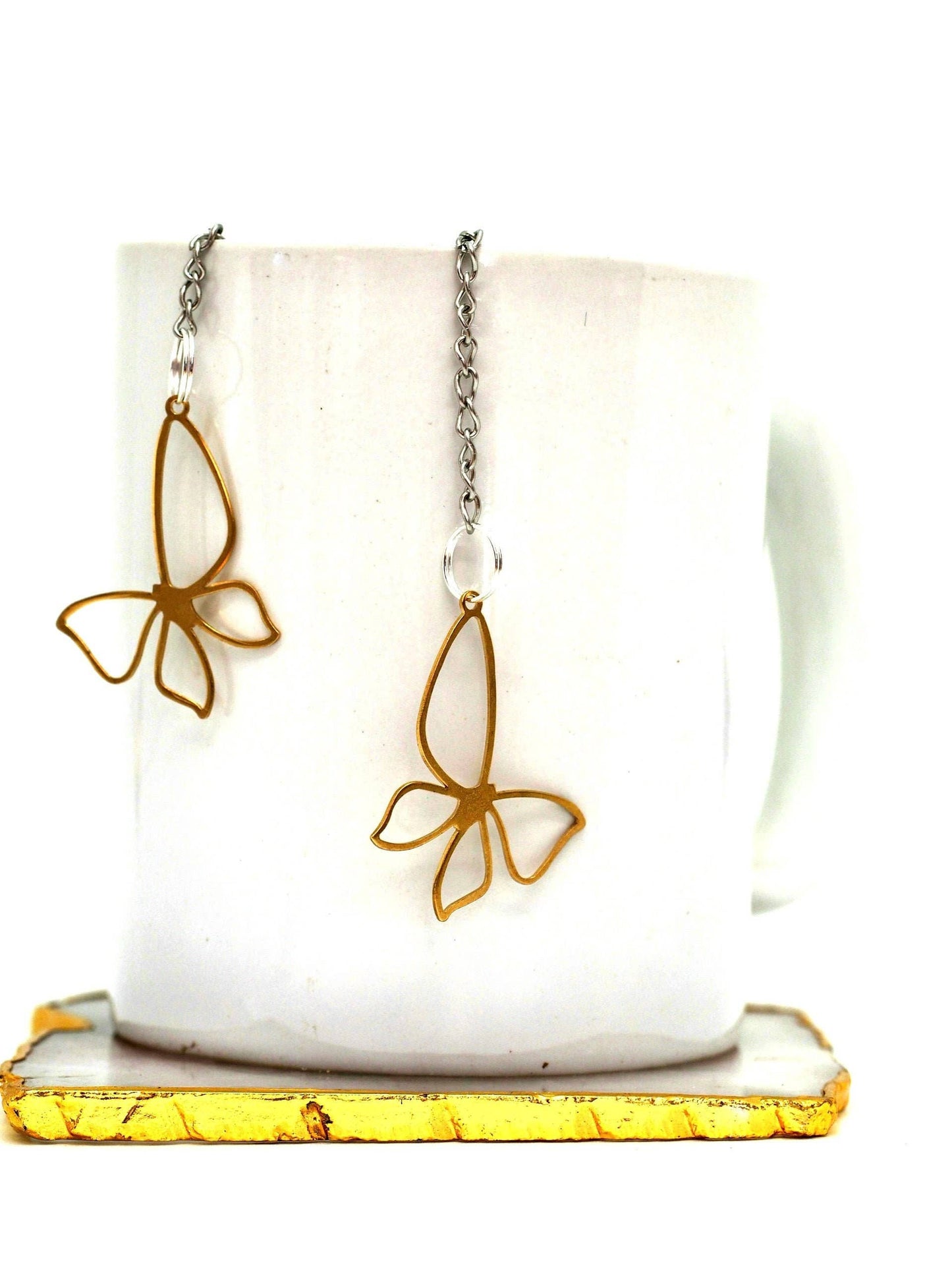 Golden Butterfly Loose Leaf Tea Infuser, Tea Steeper