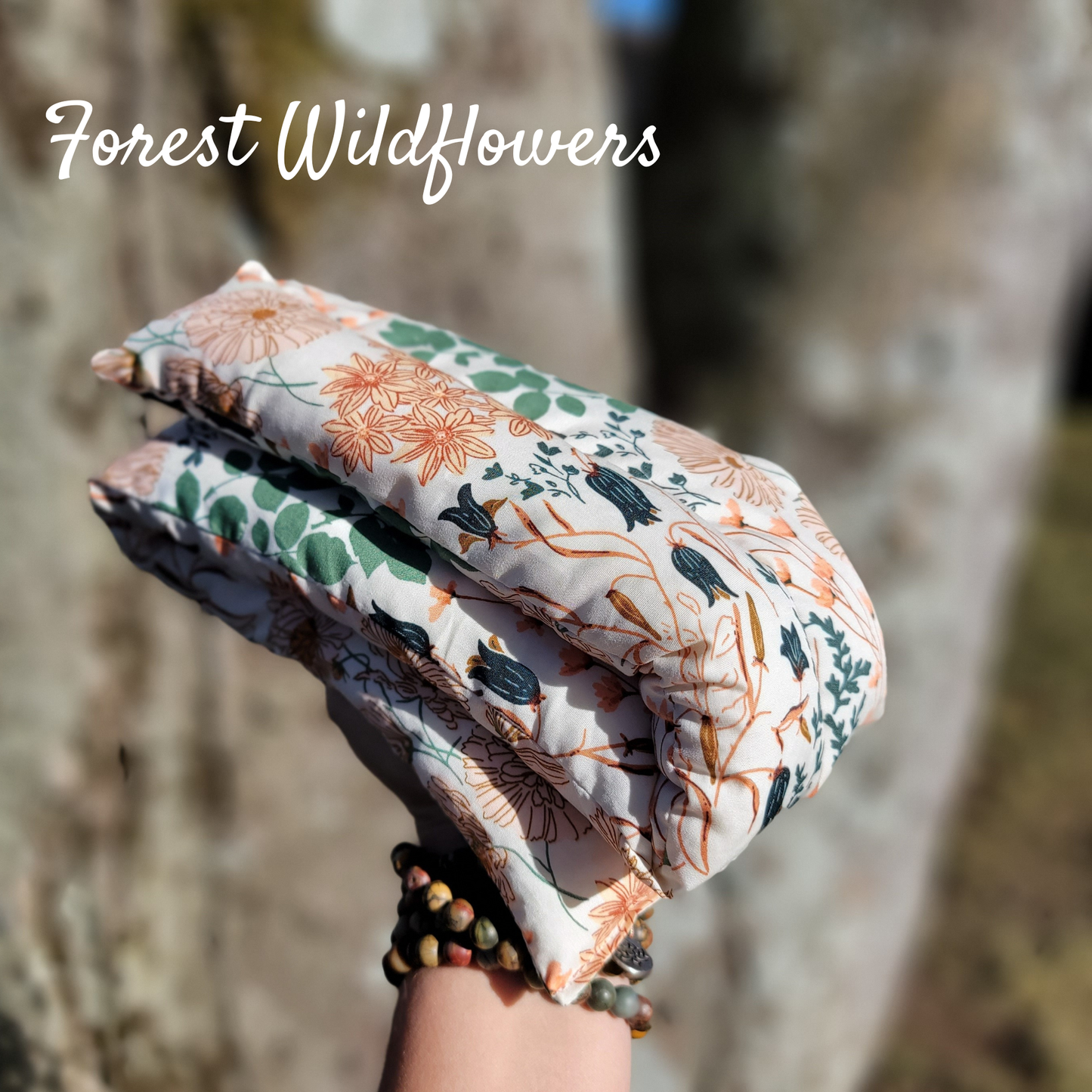 Aromatherapy Hot/Cold Weighted Neck Wraps - Patterns: Rice/Flaxseed Mix / Lavender & Peppermint / BumbleBees