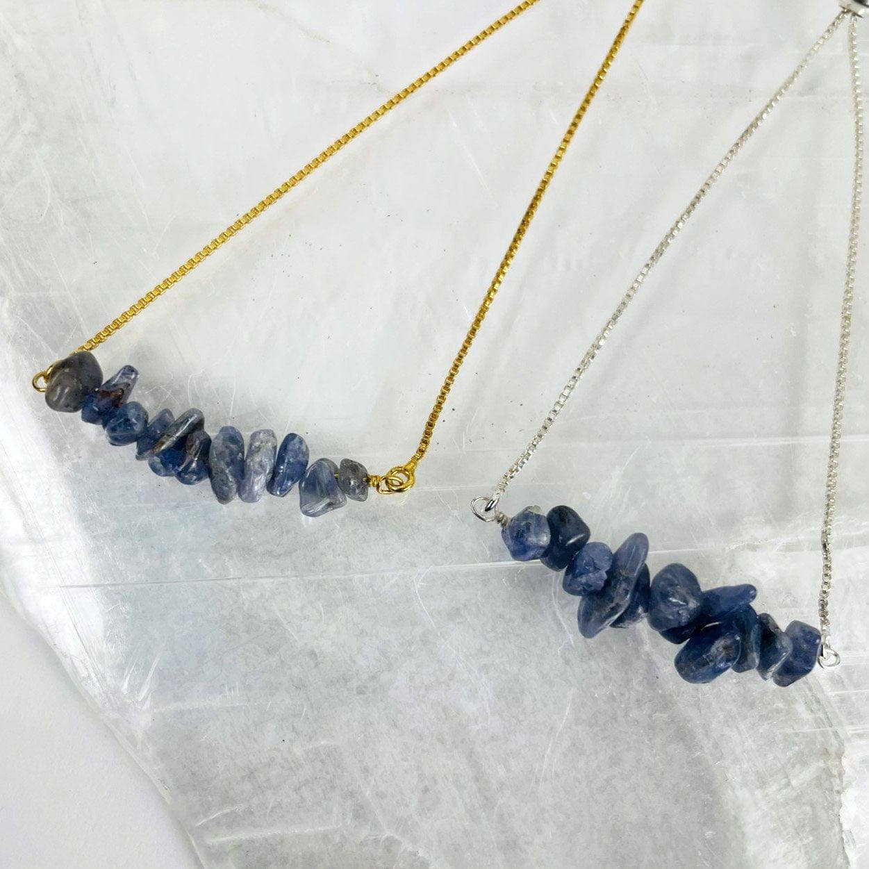 September Birthstone Bracelet - Sapphire: Sterling silver