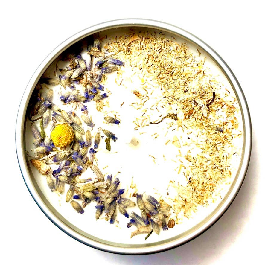 "Sweet Dreams" Lavender & Chamomile Soy Candle: 2. oz.