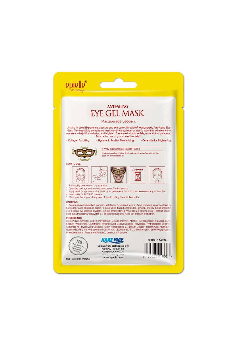 Epielle 1862 Leopard Masquerade Anti- Aging Eye Gel Mask