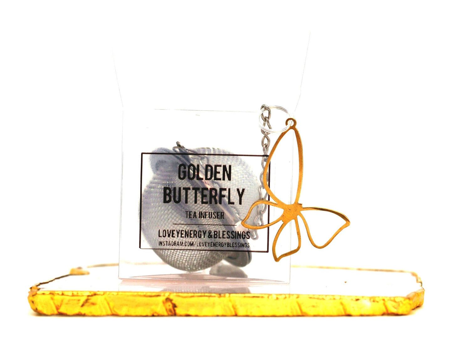 Golden Butterfly Loose Leaf Tea Infuser, Tea Steeper